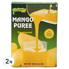 프로푸드 망고퓨레 망고원액 70%, 1kg, 2개