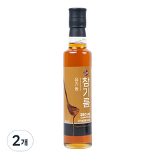 맛뜨락 유기농 통참깨 1회착유 유기농 참기름, 2개, 250ml