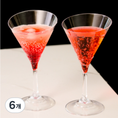 스타트오버 플라스틱 칵테일잔 와인잔, 6개, 160ml, 6개