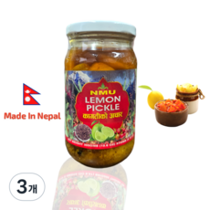 NMU Lemon pickle 네팔레몬피클, 3개, 300g