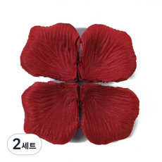 부직포 장미300 꽃잎 조화 플라워샤워 프로포즈 웨딩 장식 소품, 2세트, 2-다크레드300장