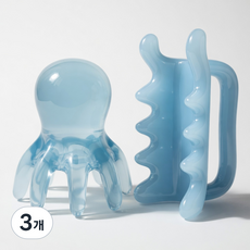 로제브 두피 괄사 마사지기 바디 승모근, 루미나 블루, 3개