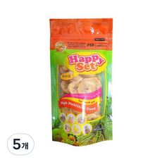 PSP 해피세트 바나나칩 앵무새 햄스터 소동물 간식, 5개, 40g
