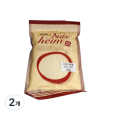 웰넛]아몬드분말 % 미국산 아몬드가루 소포장, 200g, 2개