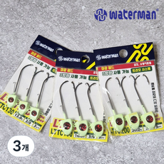 워터맨 LTTC 갈치 풀치 지그헤드 볼락 중량 조합 세트, 3개, 3개입