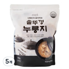 도시곳간 간편하게 끓여먹는 솥뚜껑 누룽지, 5개, 800g