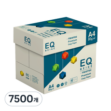 이큐베이지 EQ Beige 80g A4 용지 미색 에이포, 7500개
