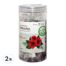 지구마을 생분해필터 PLA 삼각티백 히비스커스 허브티백차, 1g, 50개입, 2개