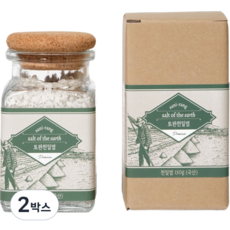 산이랑 토판 천일염 말돈 소금 선물 셋트, 2박스, 150g