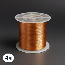 구리연선 100M 얇은 구리선 공예철사 구리철사 동와이어, 4개