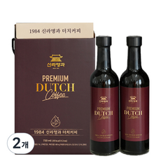 1984 신라명과 더치커피 콜드브루 원액 커피 선물세트(유리병), 2개, 2개입, 375ml