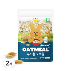 바맘 유기농 오트밀 일반입자 300g, 2개