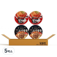 빽쿡 백종원 김치찌개 140g + 고기짬뽕 105g 2개씩, 5박스