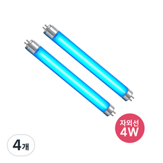 SUNVIA 살균 자외선 젖병소독기 램프, 4개, UVC-4W(T5)