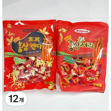 맛고을 뉴 고려홍삼캔디 + 맛고을 뉴 골드 홍삼제리, 12개, 300g