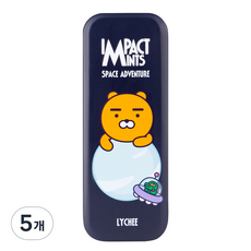 임팩트 민트 카카오프렌즈 캔디 라이언 리치 무설탕 사탕 1개, 14g, 5개