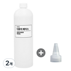 프리미엄 디퓨저 베이스 1L 발효주정 식물성 에탄올, 2개, 1000ml, 무향