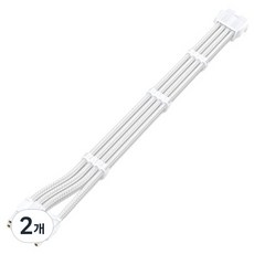 SGMK 슬리빙 케이블 그래픽카드 8핀(6+2) 연장 화이트, 30cm, 2개