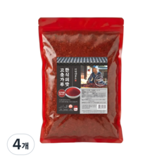 [이장네] 국내제조 한식의 맛 고춧가루_보통맛_김치용_굵은입자, 4개, 1kg