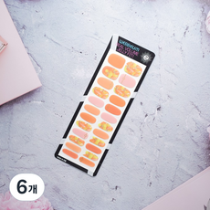 위쁨 네일스티커 네일팁 젤네일스티커, 6개, WEN035