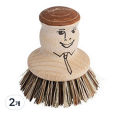 레데커 스마일로고 팟브러쉬 유니온 1P, 단색, 2개