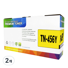 TN-456 HL-L8360CDW HL-L8260CDN MFC-L8900CDW MFC-L8690CDW, 2개, 노랑