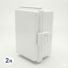 EL 국산 컨트롤 박스(하이박스) 100X150X80 방수 CCTV박스 단자함 분전함 전기함, 화이트, 2개