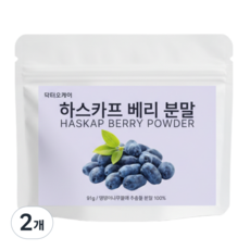 닥터오케이 하스카프베리 분말 100% 베리가루 91g 대용량 3개월분 하스카프베리 c3g 안토시안 C3G 안토시아닌 하스카프베리 추출물, 2개