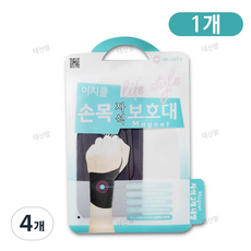 닥터체크 이지쿨 손목 자석 보호대, 그레이, 4개