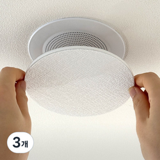 GGY 아파트 안내방송 방음 스티커 스피커 소음 차단 간편부착, 원형 12cm, 3개