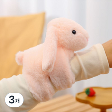 [귀여운 차량꾸미기] 자전거 킥보드 악세사리 핸들바 동물 자석인형 9종, 3개, 토끼(핑크)