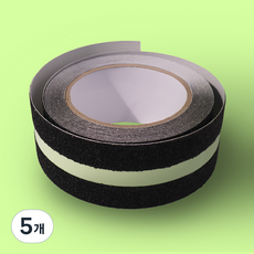 팩센스 미끄럼방지 야광 테이프 50mm x 5m, 5개