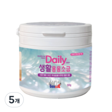 6형제소금밭 유세비아 데일리 생활 용융소금, 5개, 500g
