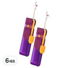 아케이바이 라벨 스티치 택 제거기 2개입, 퍼플, 6세트