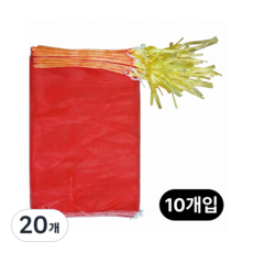 다온홈 국내산 다용도 농수산망 양파망, 20개, 적색