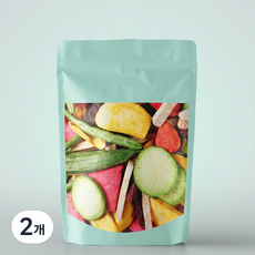 빠삭베지 프리미엄 바삭한 건조 야채칩 과일믹스 원물 영양 간식, 2개, 150g