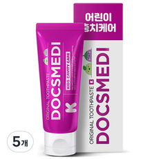 닥스메디 닥트러스트 K 어린이 충치 케어 불소 치약, 60g, 5개