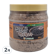 [농협] 함평 나비골농협 국산 쥐눈이콩 청국장가루 (분말), 500g, 2개