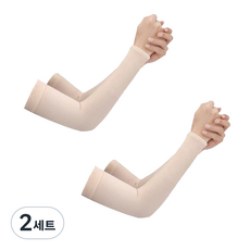 슬림소녀 1+1 여름 아이스 쿨토시 베이직 데일리 아웃도어 스포츠 캠핑 팔목형 골프 팔토시 남녀공용 4p 세트, 2세트, 스킨+스킨