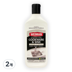 와이만 스텐스틸 싱크 물때 찌든때 얼룩 제거 세정제, 227g, 2개
