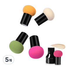 루시루루 머쉬룸 메이크업 퍼프 4P, 5개
