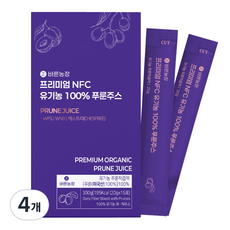효과빠른 유기농 푸룬주스 물 한방울 넣지않은 진한 바른농장 NFC 착즙, 4개, 300g 4개, 300g