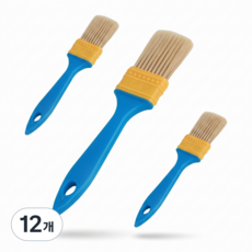 다용도 페인트붓 세트 고탄력 브러시 목공 니스 청소 작업용, 12개