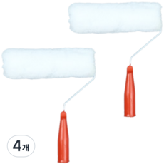 나라에센셜 핫멜트공법 페인트 롤러 도구 수성 유성 겸용, 4개