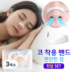 편안숨 편안한 코 착용 밴드 자석형 편한 코호흡, 3박스