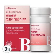 멜로우네이쳐 베르베린 인슐라 밸런스 99 대용량, 3개, 120정