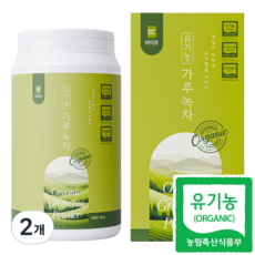 국산 100% 비이츠 유기농 보성 녹차 가루, 130g, 2개, 1개입