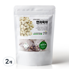 늘해찬 볶은 국산 연자육차티백 연육차 삼각티백 대용량, 1g, 50개입, 2개