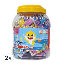 태양생활건강 핑크퐁 아기상어 아이비타C + 아연, 2개, 500정