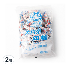 따바이투 캔디 화이트래빗 상하이 토끼사탕, 500g, 2개